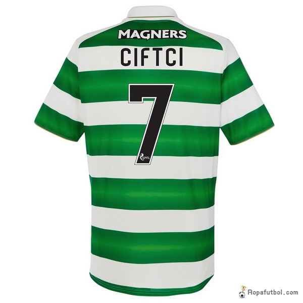 Camiseta Celtic Replica Primera Ropa Ciftci 2016/17 Verde